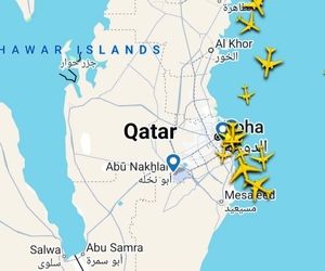 در پی حمله اسرائیل به دوحه قطر، آسمان این کشور تقریبا کلیر شد