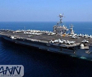 ناو هواپیمابر آمریکا وارد خلیج فارس شد