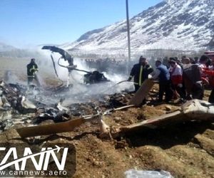 بالگرد اورژانس 115 بر اثر برخورد با کابل های برق فشار قوی سقوط کرد