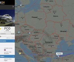 یک فروند ایلیوشین ۷۶ از نیروی هوافضای روسیه به همراه کمک‌های پزشکی به ایتالیا از مسکو به رم در حال حرکت است. 

