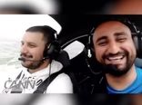 پرواز خلبان محمد جواد خواجه و جواد عزتی بازیگر سینما