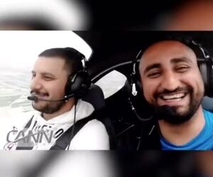پرواز خلبان محمد جواد خواجه و جواد عزتی بازیگر سینما