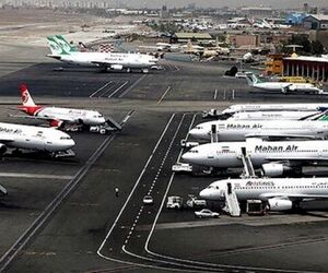 کاهش پروازها در فروردین امسال نسبت به مدت مشابه سال گذشته
