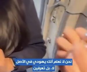 حمله مسافر اسرائیلی به مهماندار هواپیمای خطوط آمریکایی +فیلم