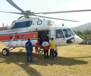 عملیات نفس گیر انتقال پیکر کوهنورد اردبیلی فوت شده در علم کوه + فیلم