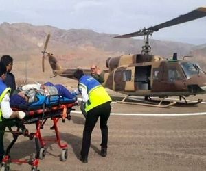 امدادرسانی بالگردهای هوانیروز کرمانشاه به ۸ زائر تصادفی