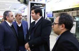 بازدید سرزده‌ خلبان عادل نورعلی مدیرعامل شرکت هواپیمایی کاسپین از فرودگاه مهرآباد +تصاویر