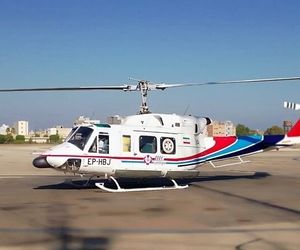 اعزام دو بیمار با بالگرد اورژانس هوایی بوموسی به بندرعباس