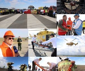 تمرین کامل طرح اضطراری فرودگاه شهدای گرگان برگزار شد