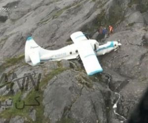 دو هواپیمای آب‌نشین در آسمان آلاسکا به هم برخورد کردند