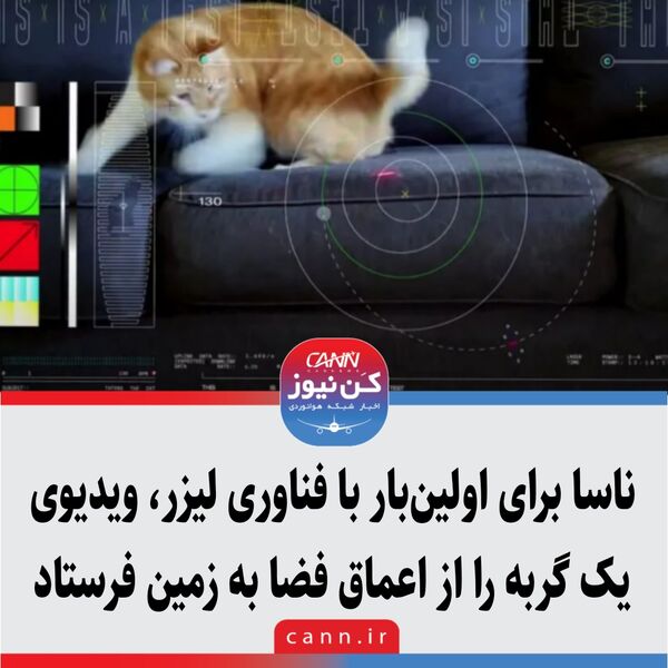 ناسا برای اولین‌بار با فناوری لیزر، ویدیوی یک گربه را از اعماق فضا به زمین فرستاد+ویدیو