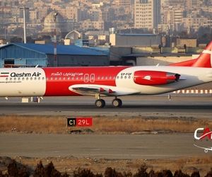 
پرواز١٢١٨ قشم ایر با فوکر 100 از مبدا تهران به مقصد بوشهر به علت شرایط بد جوی و طوفان و دید کم در فرودگاه اهواز به زمین نشست