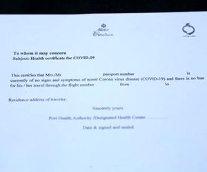 صدور گواهی سلامت برای سفر به شهرهای کشور ترکیه در فرودگاه امام (ره)