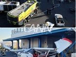 برخورد هواپیمای سبک با ساختمان جانبی فرودگاه