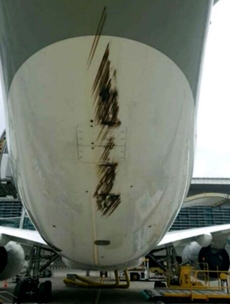 صدمه دیدن ایرباس قطری به دلیل Tail strike