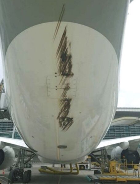 صدمه دیدن ایرباس قطری به دلیل Tail strike
