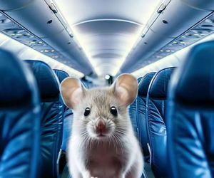 فرود اضطراری هواپیما به خاطر یک موش در غذای مسافر!

