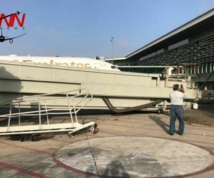 فروریختن پل عبوری مسافرین (Jet Way) در فرودگاه  بین المللی اسلام آباد باعث جراحت و آسیب دیدگی یک مسافر شد