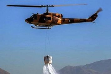 ۳۰ سورتی پرواز برای اطفای حریق جنگل الیت انجام شد