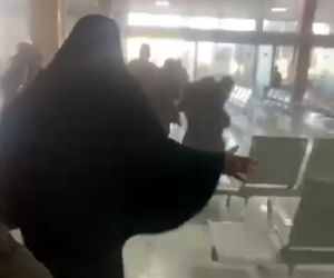 انهدام برج مراقبت فرودگاه صنعا +فیلم