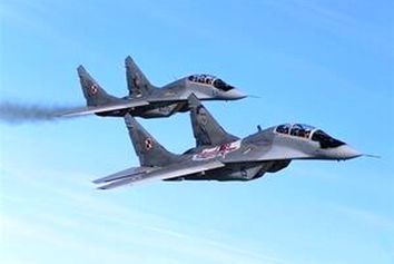 به پرواز در آمدن هواپیماهای لهستان در پی فعالیت روسیه در اوکراین