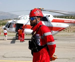 هلال احمر قزوین مجددا صاحب بالگرد امدادی شد + فیلم