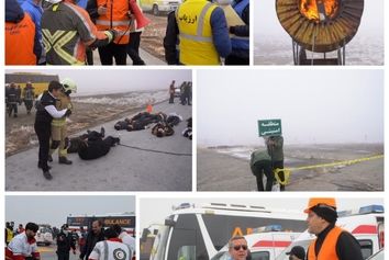 تمرین کامل طرح
 اضطراری فرودگاه شهدای اراک برگزار شد