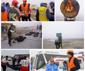 تمرین کامل طرح
 اضطراری فرودگاه شهدای اراک برگزار شد