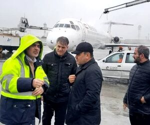 بازدید زمستانی رئیس سازمان هواپیمایی کشوری از فرودگاه مهرآباد تهران