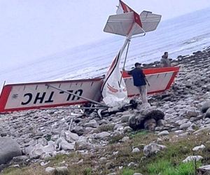 فرود اضطراری یک فروند هواپیمای تفریحی در رامسر