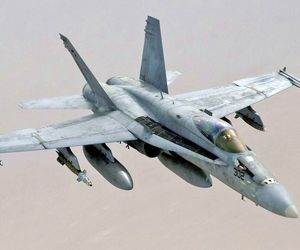 سقوط جنگنده «اف-18» نیروی دریایی آمریکا