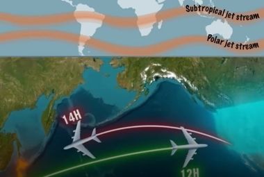 چرا پرواز رفت ژاپن به آمریکا سریع‌تر از برگشت است؟