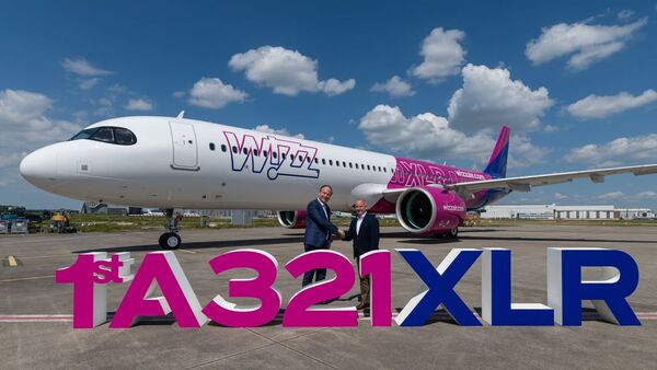 نخستین فروند از هواپیمای ایرباس A321XLR در دستان «ویز ایر»