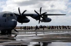 سقوط هواپیمای نظامی آمریکا