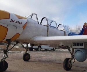 روسیه هواپیمای Yak-52 را به شات‌گان مجهز کرد!



