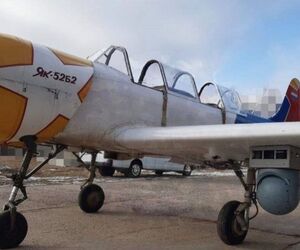 روسیه هواپیمای Yak-52 را به شات‌گان مجهز کرد!


