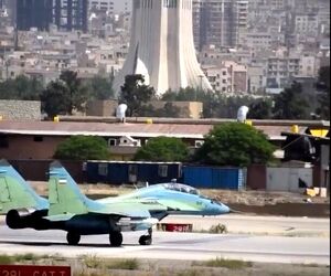 غرش میگ ۲۹ در فرودگاه مهرآباد با ۴ موشک جنگی 