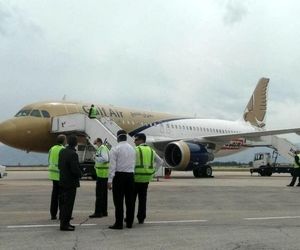 ورود ایرباس گلف ایر به فرودگاه شیراز پس از چند سال جهت انتقال مسافرین بحرینی
