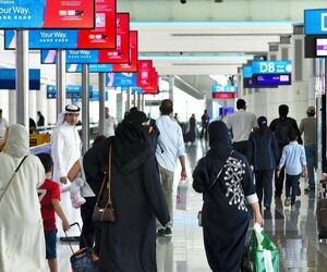 بارش شدید باران در امارات باعث اختلال در پروازهای فرودگاه دبی شد