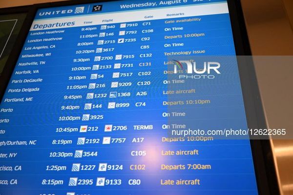 تعطیلی موقت پروازهای اصلی یونایتد ایرلاینز در آمریکا و کانادا به دلیل مشکل فنی