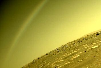 آیا مریخ هم رنگین‌کمان دارد؟