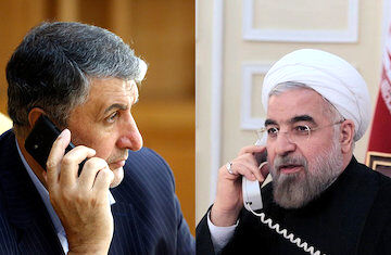 گفتگوی تلفنی رییس جمهور با وزیر راه و شهرسازی