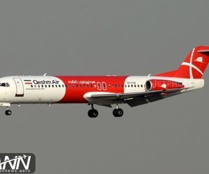 مشکل فوکر ۱۰۰ قشم‌ایر و فرود موفقیت‌آمیز