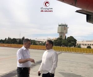 بازدید نوروزی مدیرعامل هواپیمایی آتا از روند خدمات‌رسانی به مسافران در فرودگاه مهرآباد 