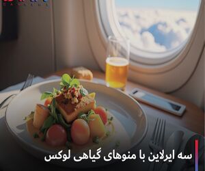 سه ایرلاین با منوهای گیاهی لوکس
