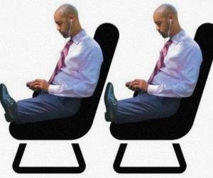 #طنز #هوانوردی 
تصور شرکت‌های هواپیمایی از مسافران هنگام چیدمان صندلی‌های کابین
